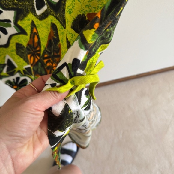 Vintage Rai Nani 70s Colorful Aloha Maxi Dress Hawaiian Sz 14 - Picture 9 of 13